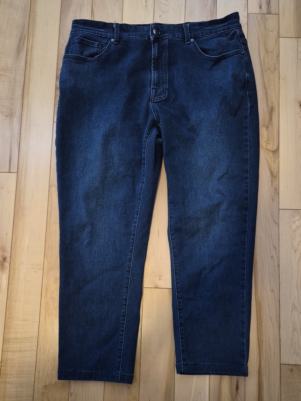 Ted Baker Women's Size 34 Navy Denim Jeans Shortened To Capris